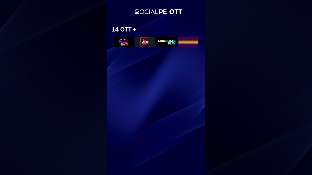 14 OTT + 500 FREE TV Channels only on SocialPE OTT