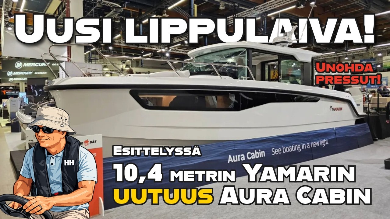 2026 Uutuus lippulaivamalli esittelyssä! - Yamarin Aura Cabin 2x Yamaha 350hv