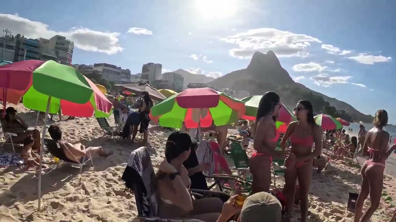 🔴 LIVE Rio de Janeiro Beach Walk 4K • Copacabana Beach Brazil (Relaxing Stream)
