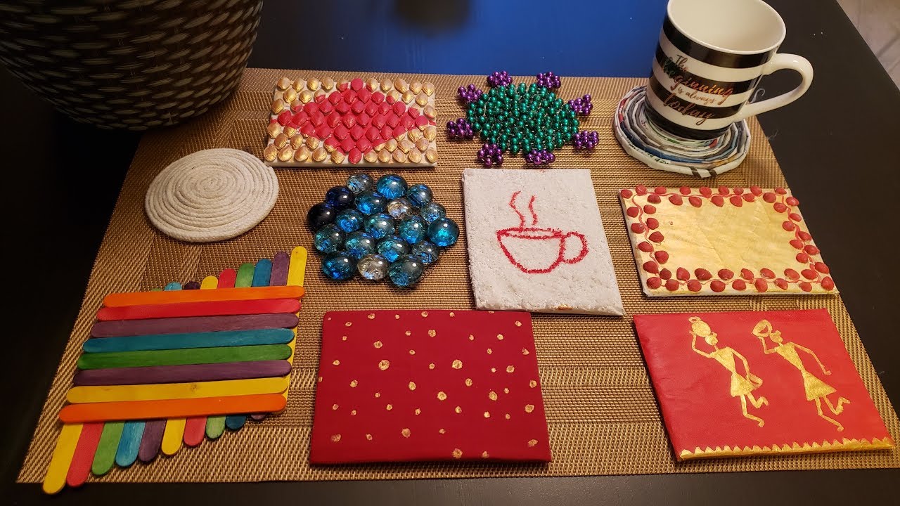 Top 10 Coaster ideas DIY | How to make cup coaster