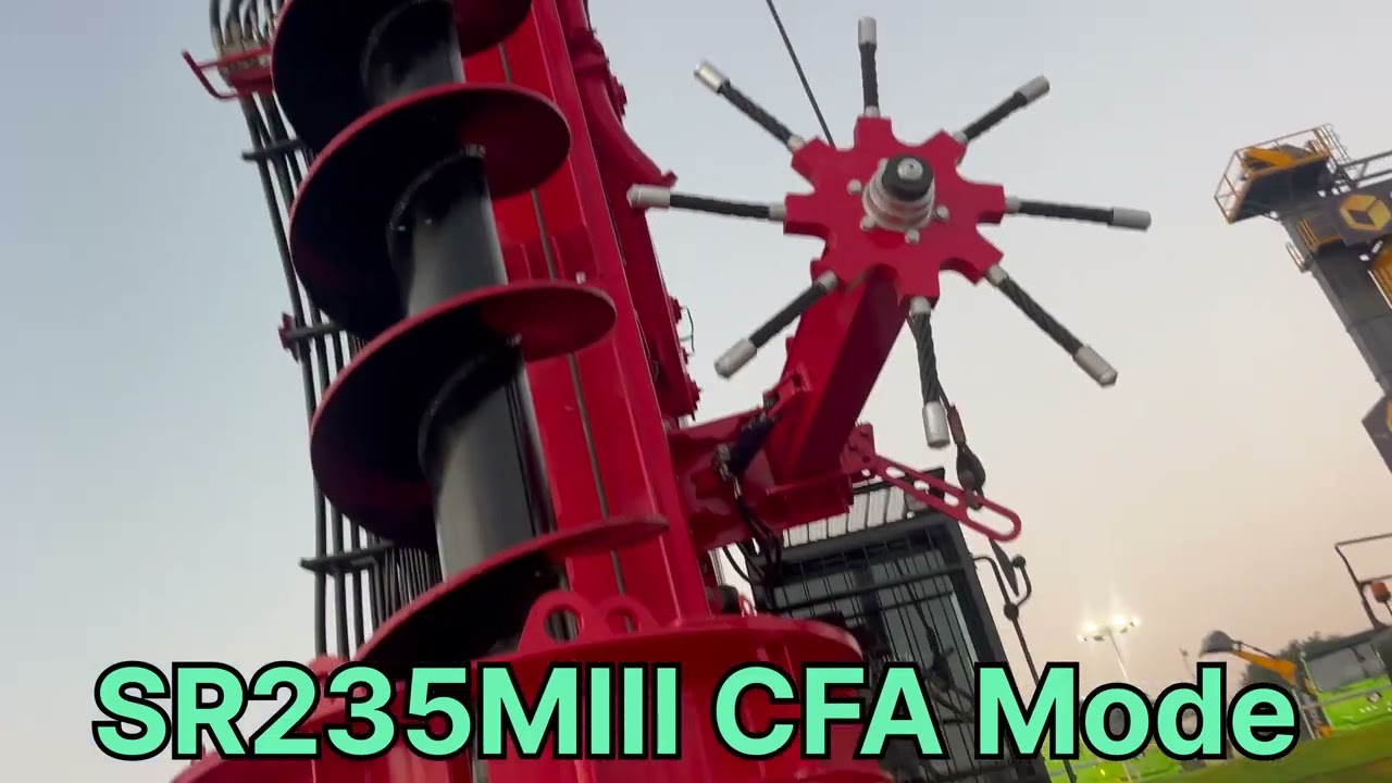 CFA Piling rig machine in exhibition centre… 