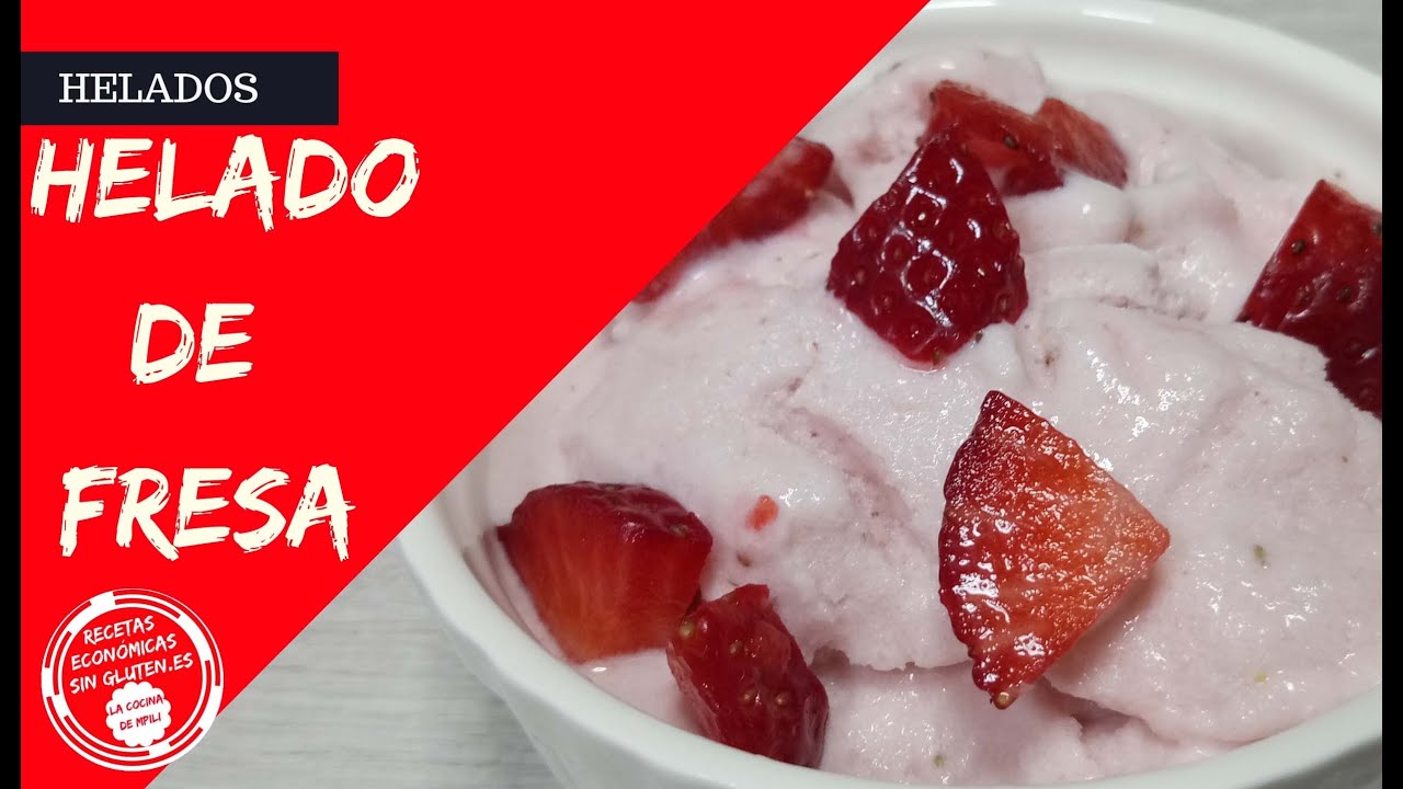 🍓🍦 HELADO DE FRESA CON HELADERA DEL LIDL Y SIN HELADERA