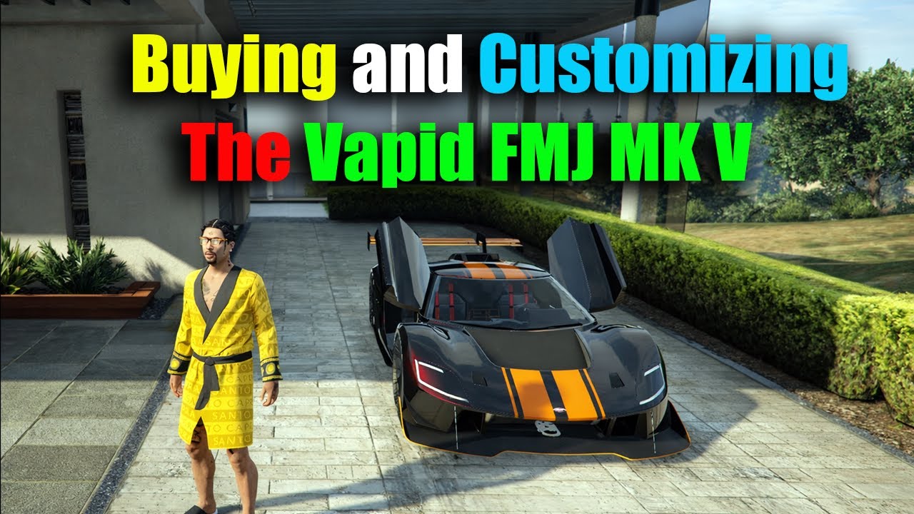 GTA V Online:  Buying and Customizing The Vapid FMJ MK V  based on  Ford GT MK IV