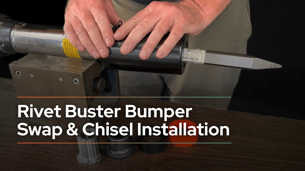 Rivet Buster Bumper Swap and Chisel Installation | American Pneumatic Tools (APT)