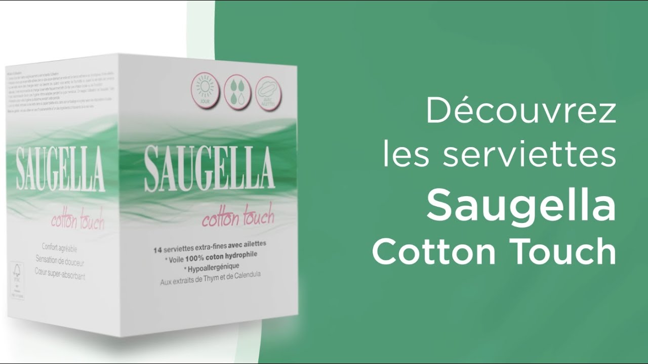 Serviettes hygi&eacute;niques Cotton Touch Saugella