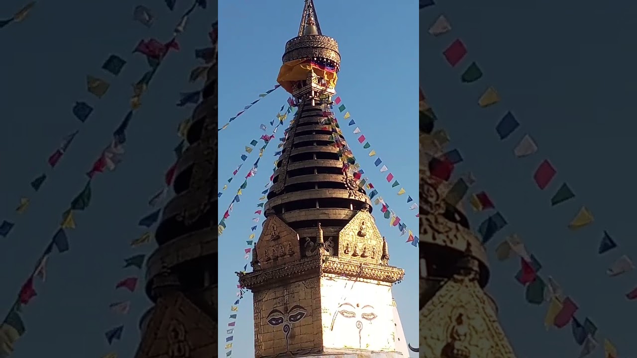 आहा! कति सुन्दर स्वयम्भु मन्दिर परिसर  र आसपास  आउनुहोस् सँगै घुमौ ओछ्यान मा सुतेरै घुमौ ।