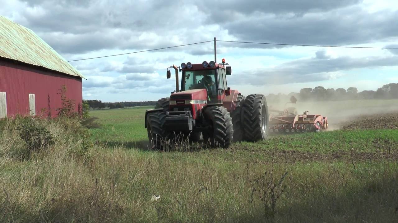 CASE IH 7220 with a Väderstad cultivator in Martebo September 2016