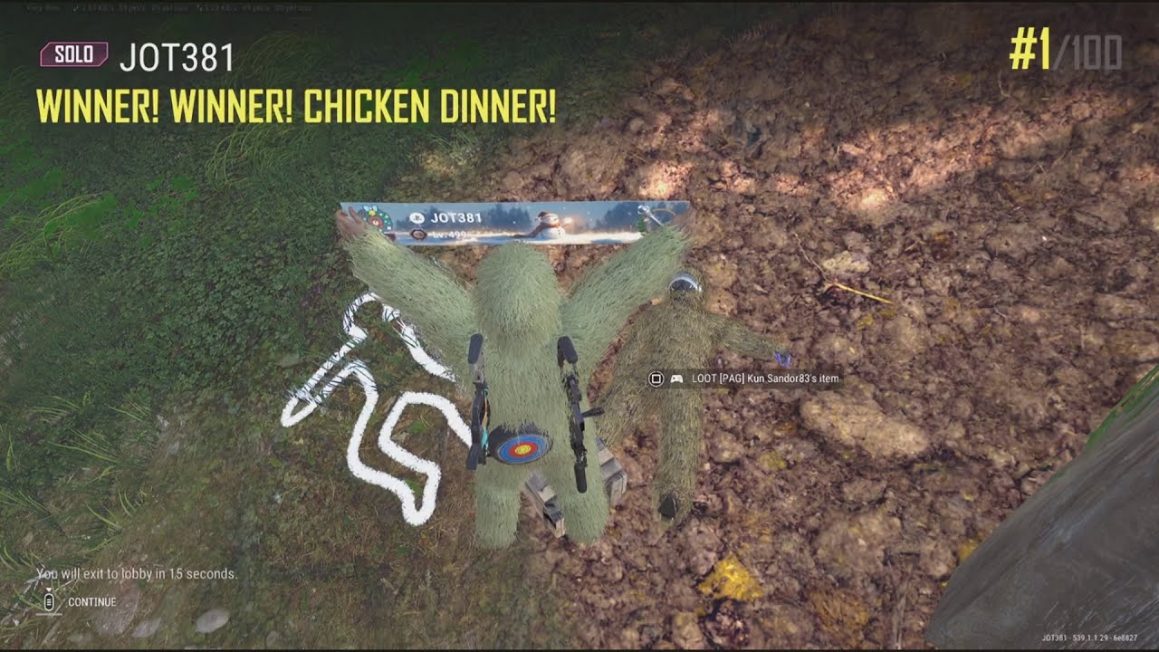 JOT381 PUBG 130126 SANHOK 10 KILLS 2330th SOLO WIN 1/100 CHICKEN DINNER SOLO
