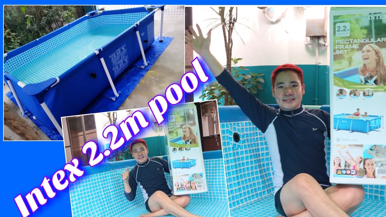 How to set-up a  2.2m INTEX  Rectangular Frame Pool