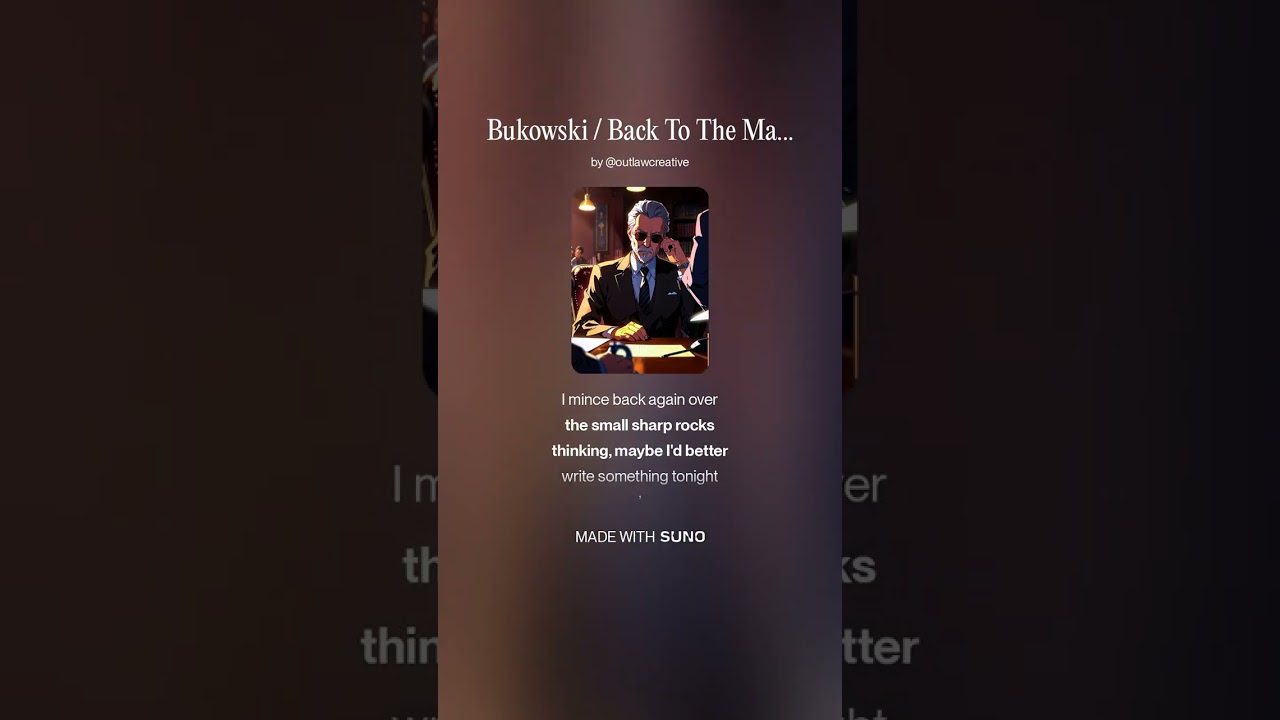 Bukowski / Back To The Machine Gun
