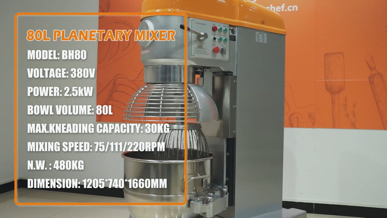 Heavy Duty 80L Planetary Mixer / Batidoras / Butteurs Planétaire