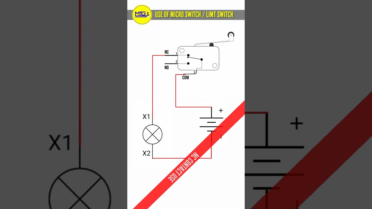 Micro switch || Limit switch || Micro Switch connection || How to use micro switch || Electrical