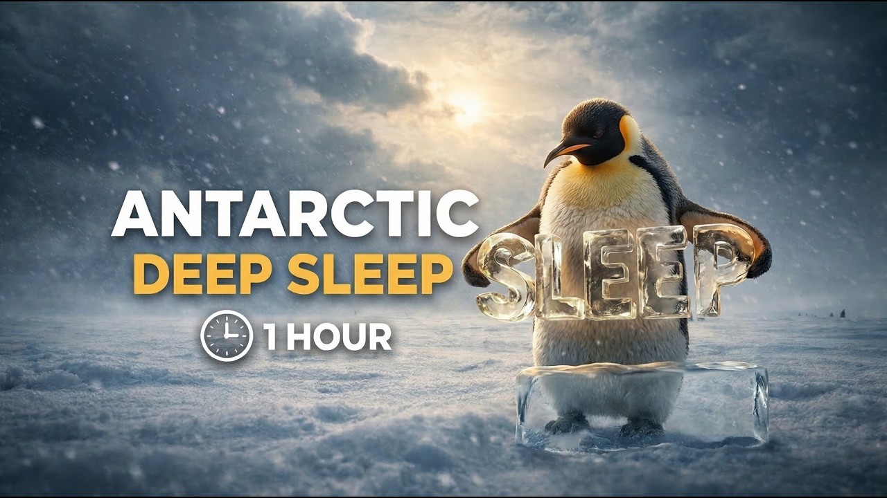 Deep Sleep in Antarctica 🐧 Polar Wind & Snow Ambience