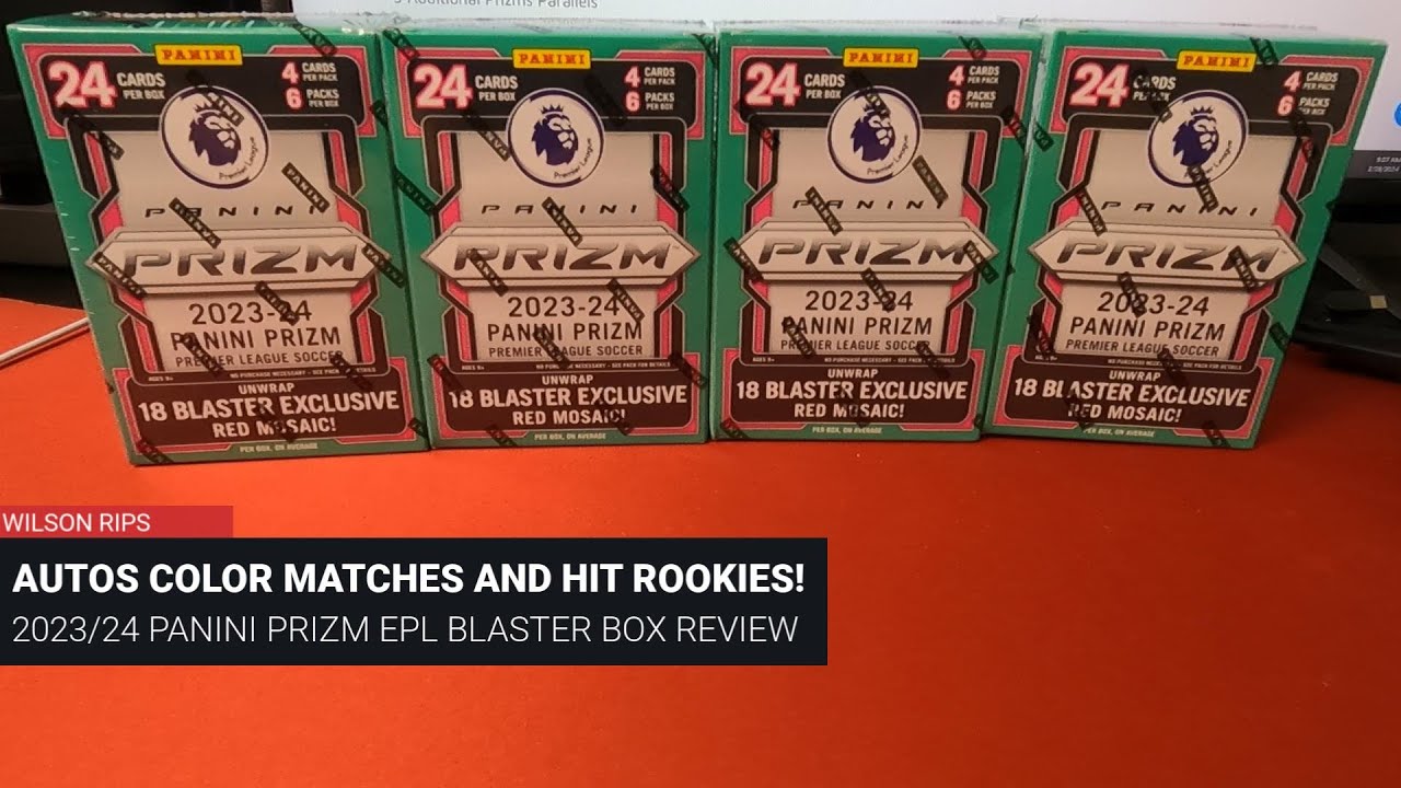 2023/24 Panini Prizm EPL Blaster Box Review - Autos, Color Matches and Numbered Rookies