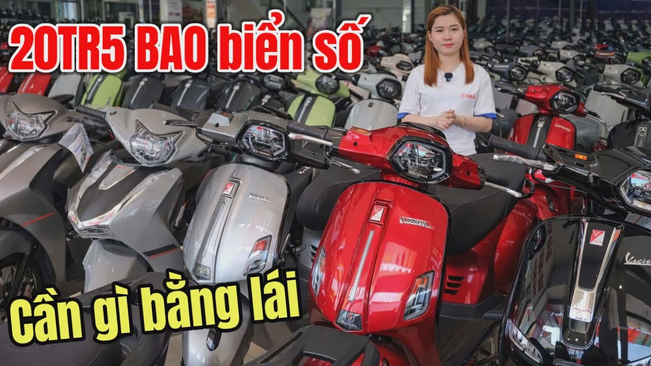 Không bằng lái bị phạt nặng? Xe Vespa, SH , Sirius 50cc ở đây 13 Triệu 5 có xe Bao luôn Biển số