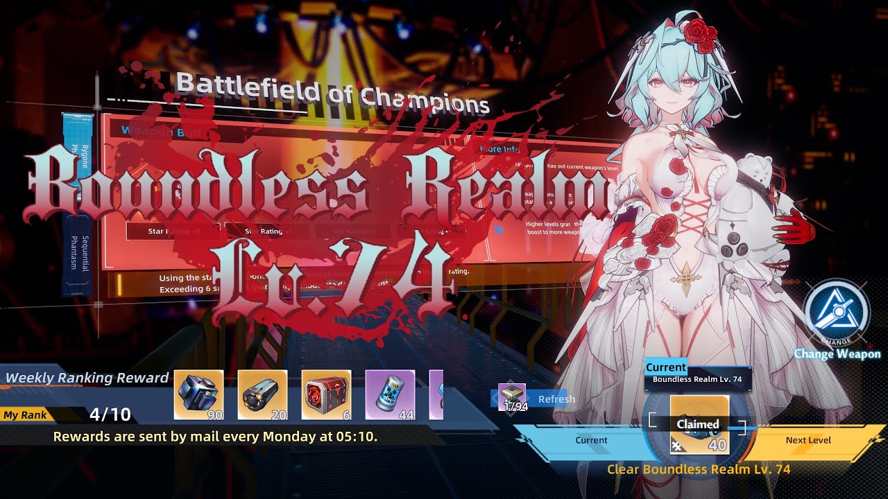 ♡Tower of Fantasy♡ [ToF 5.3.5 Test Server] BR74 Helene Lyncis Voidpiercer 1:29