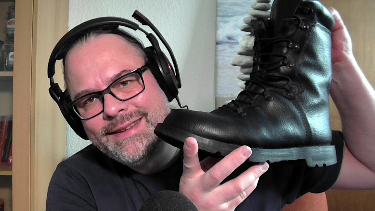 ASMR - Schuhpflege, Kampfstiefel putzen, Shoe Shine, Flüstern, Whispering (GERMAN)