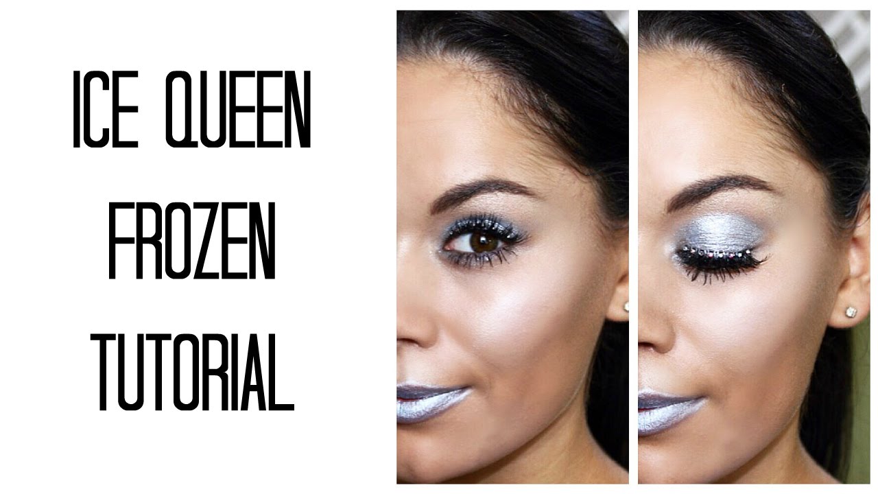 FROZEN ICE QUEEN halloween makeup tutorial | Beauty's Big Sister
