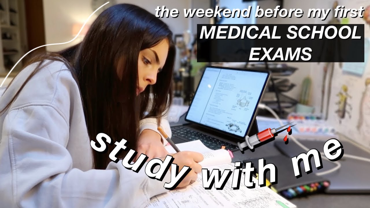 A DAY IN MY LIFE STUDYING FOR MEDICAL SCHOOL EXAMS | 3 days before my first medical school exam!!!