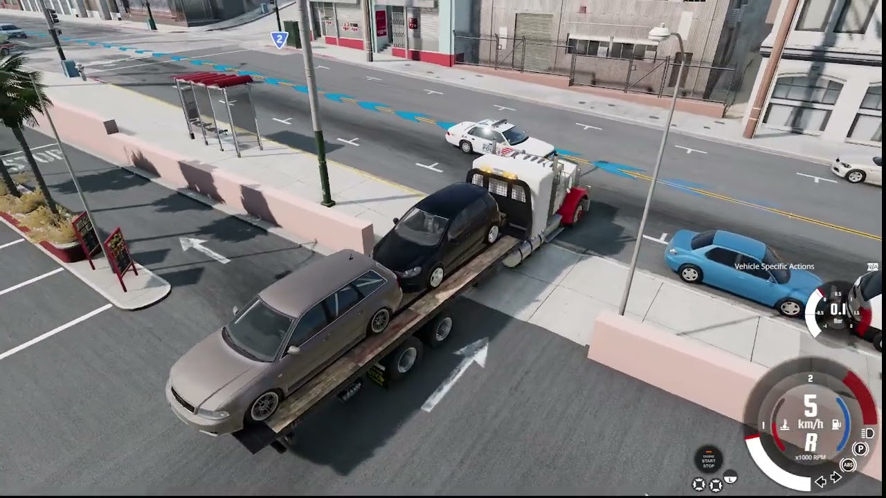 delivering 2 cars e gets tikced 2 times with crash