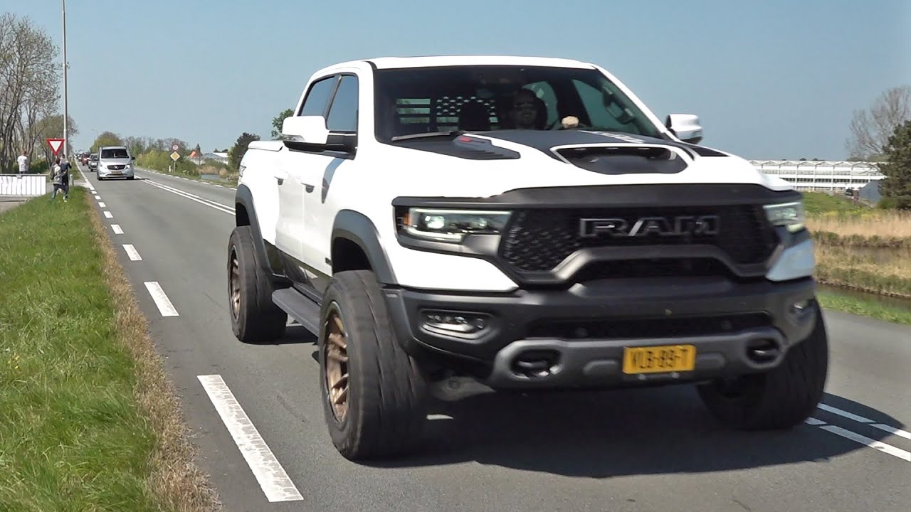 Dodge RAM 1500 TRX 6.2L Supercharged Hemi V8 - Drag Races, Exhaust Sounds & Accelerations!
