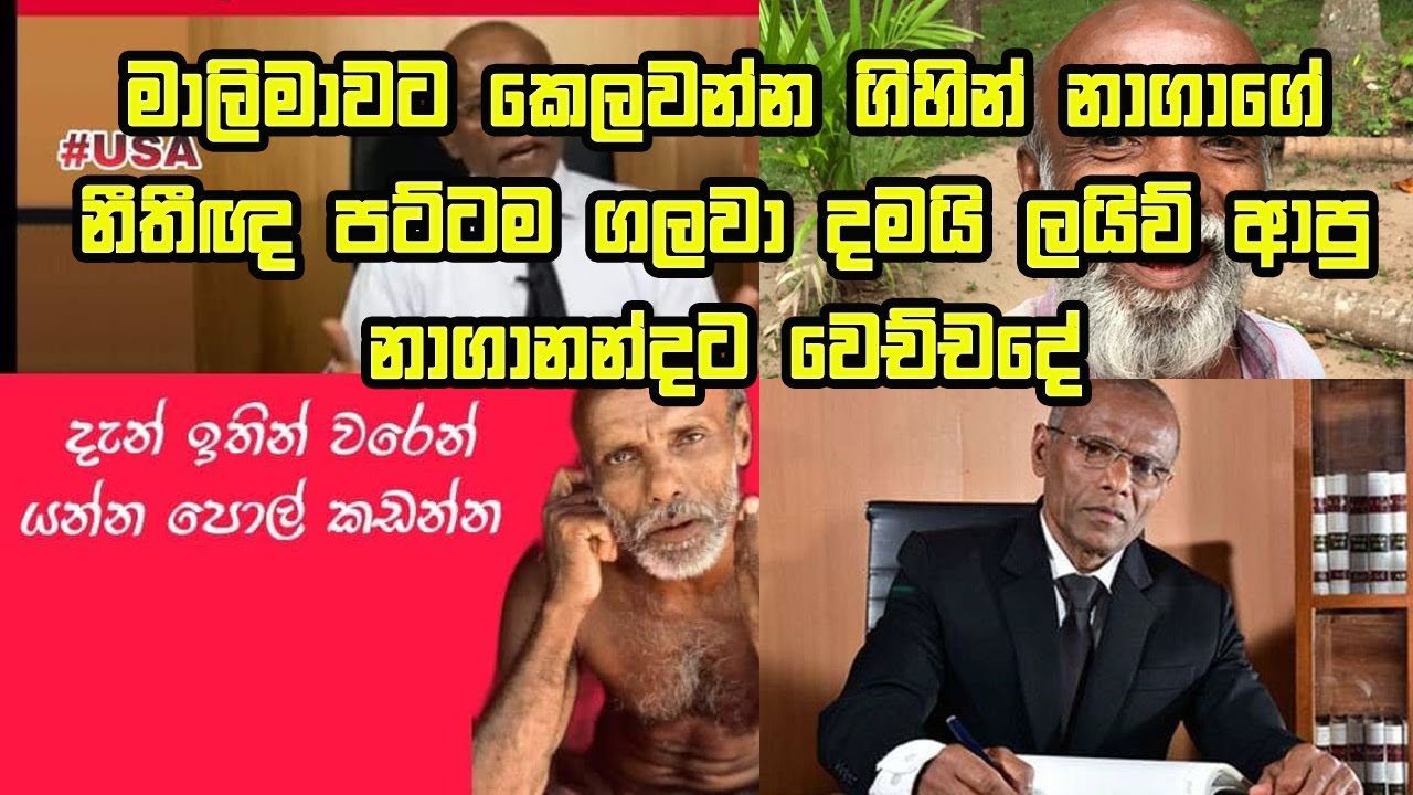 Nagananda Kodithuwakku - මාලිමාවට කෙලවන්න ගිහින් නාගාගේ නීතීඥ පට්ටම ගලවා දමයි ලයිව් ආපු නාගානන්ද