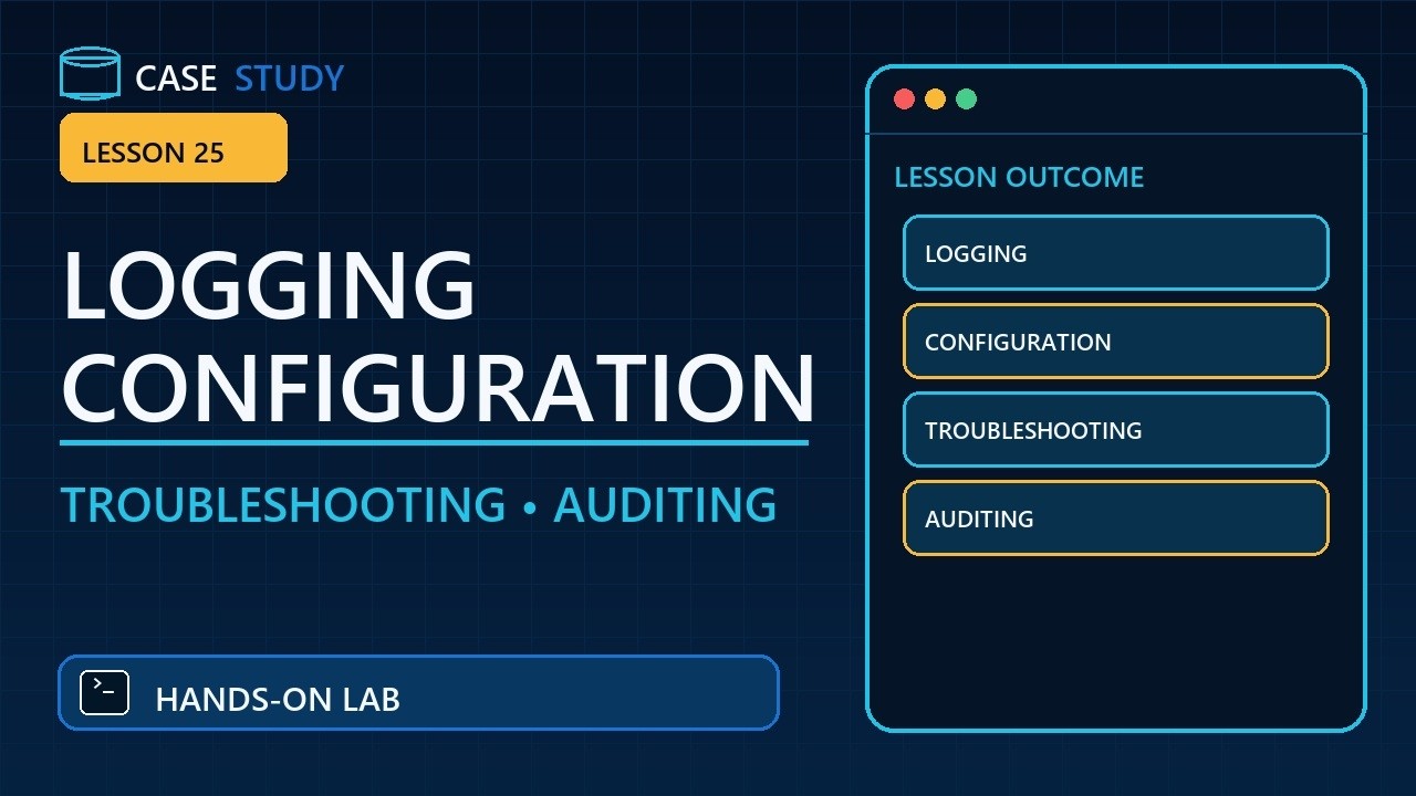 PostgreSQL Logging Configuration for Troubleshooting and Auditing
