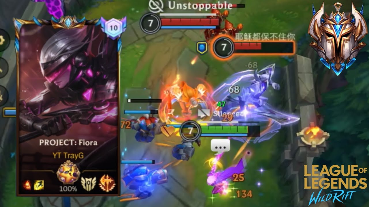 WILD RIFT FIORA VS GAREN |TOP 10 Fiora gameplay