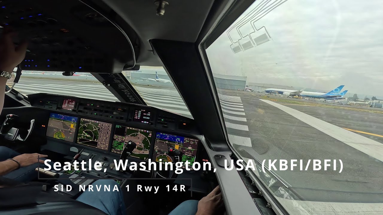 Departure Boeing Field, WA, USA (KBFI/BFI) - Gulfstream G650