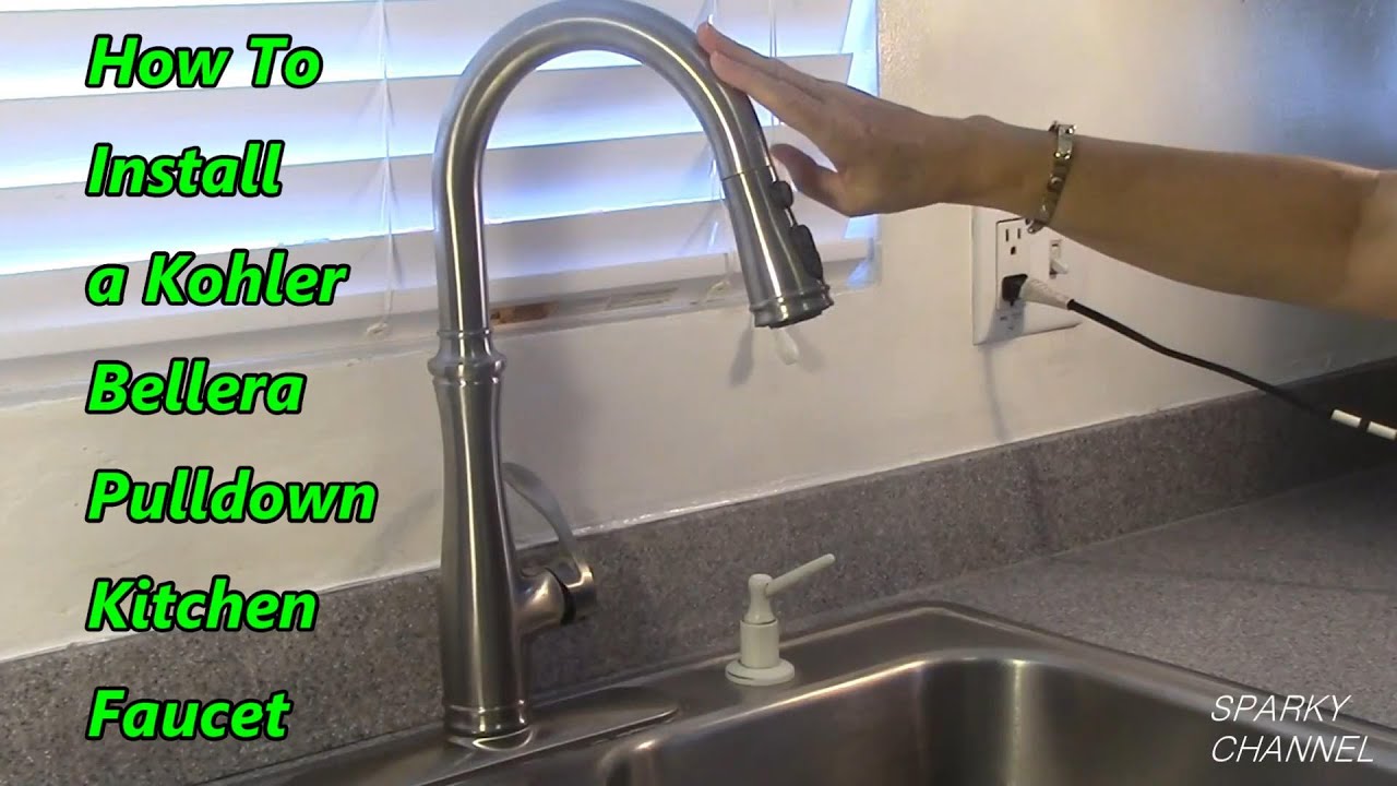 Kohler Bellera Pulldown Kitchen Faucet Installation