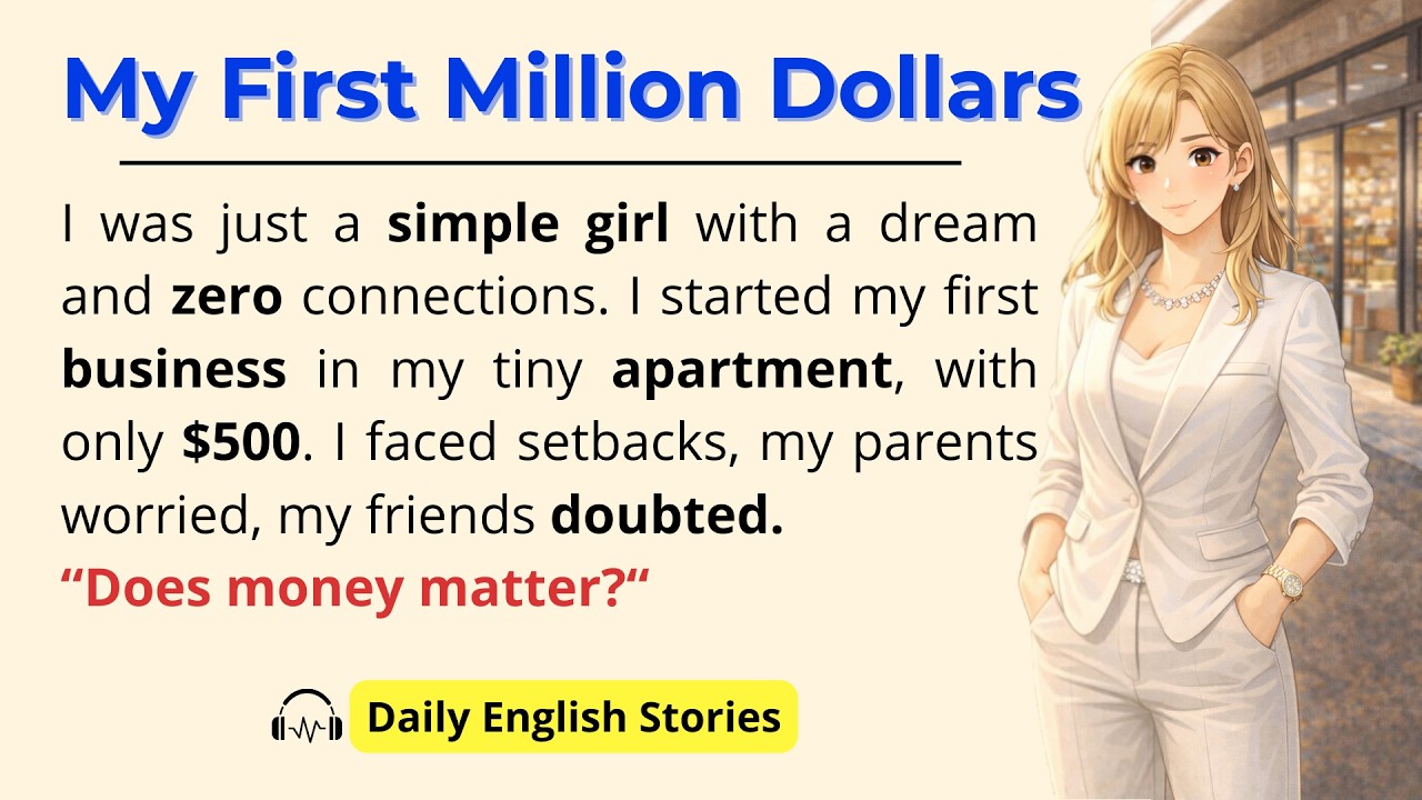 From Zero to My First Million Dollars 💵 | Improve Your English | Daily English Story