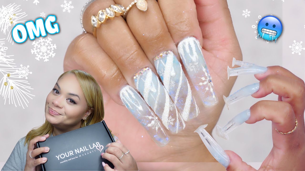Winter SnowGlobe - Aquarium Nails | YNL Unboxing | Nail Tutorial