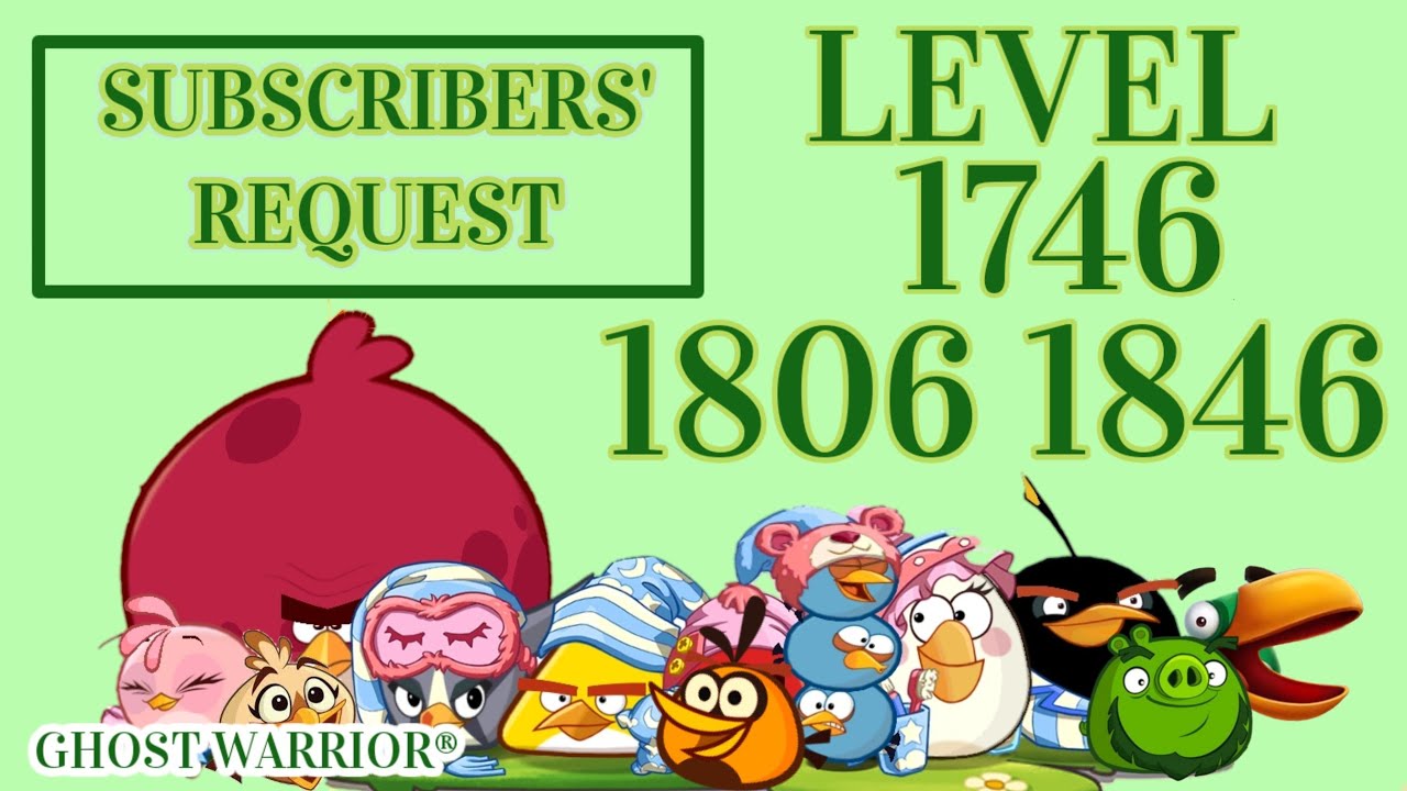 Angry birds 2 Level 1746 1806 1846 Subscribers' requests b4 Daily Challenge Today.Updated  13/3/2023