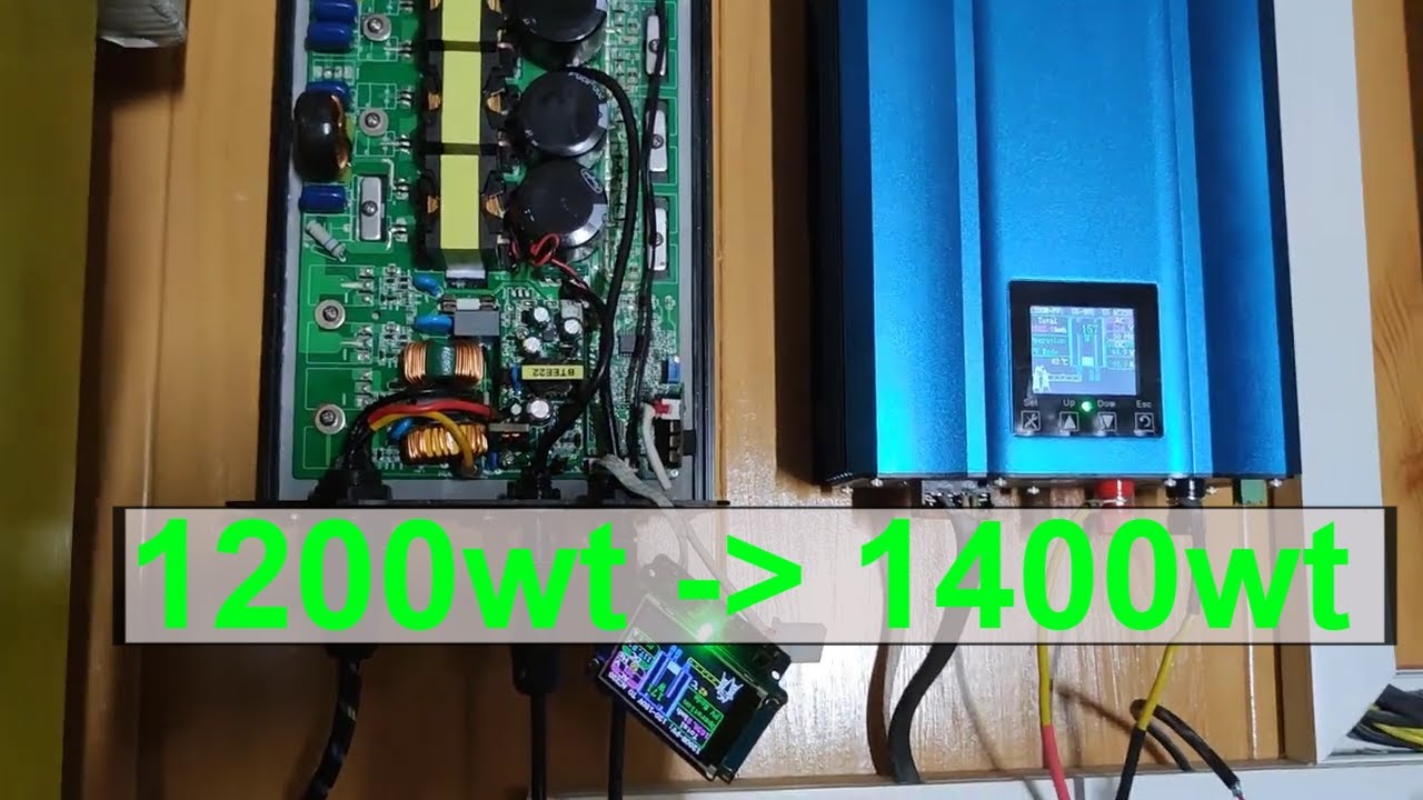 Soyosource 1200 Вт превратил в 1400 Вт Теперь 4 солнечных панели 1300 - 1400 ватт держит