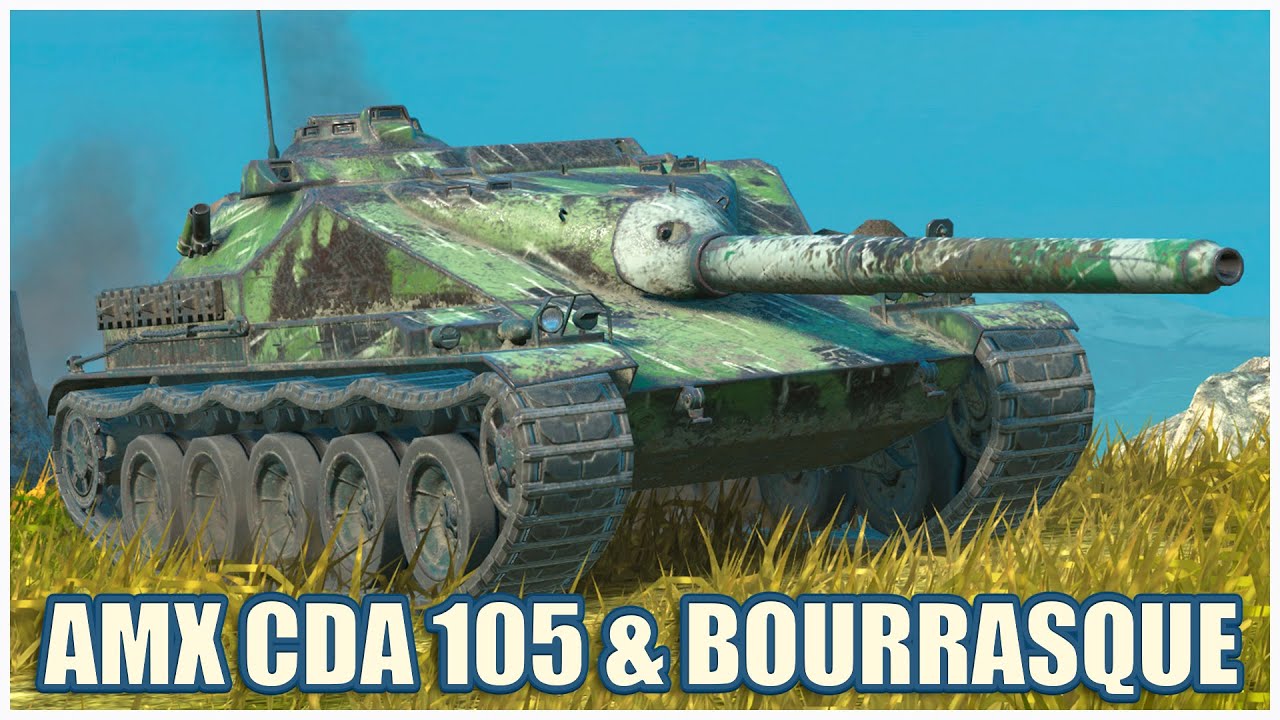 AMX Canon d'assaut 105 & B-C Bourrasque • WoT Blitz Gameplay