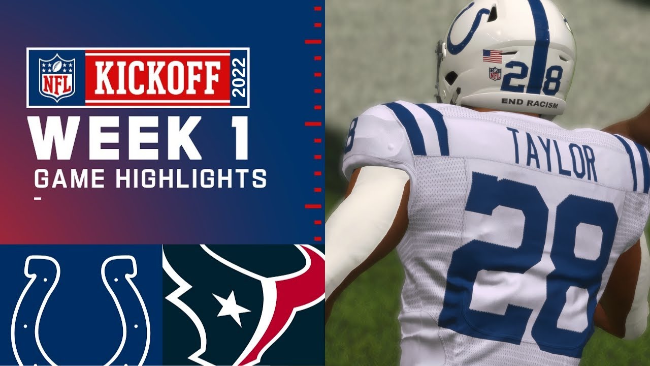 Colts vs. Texans Week 1 - Madden 22 Simulation Highlights (Madden 23 Rosters)