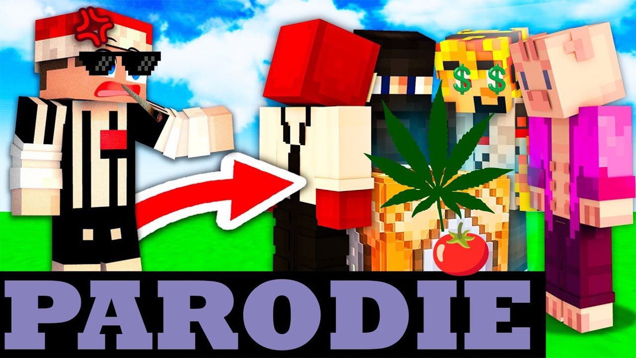 🎵PARODIE 👌na TROSPYHO song 🍅/ Block na Block 🎵 #minecraft #trospy #siryakary #hestreng #parodie
