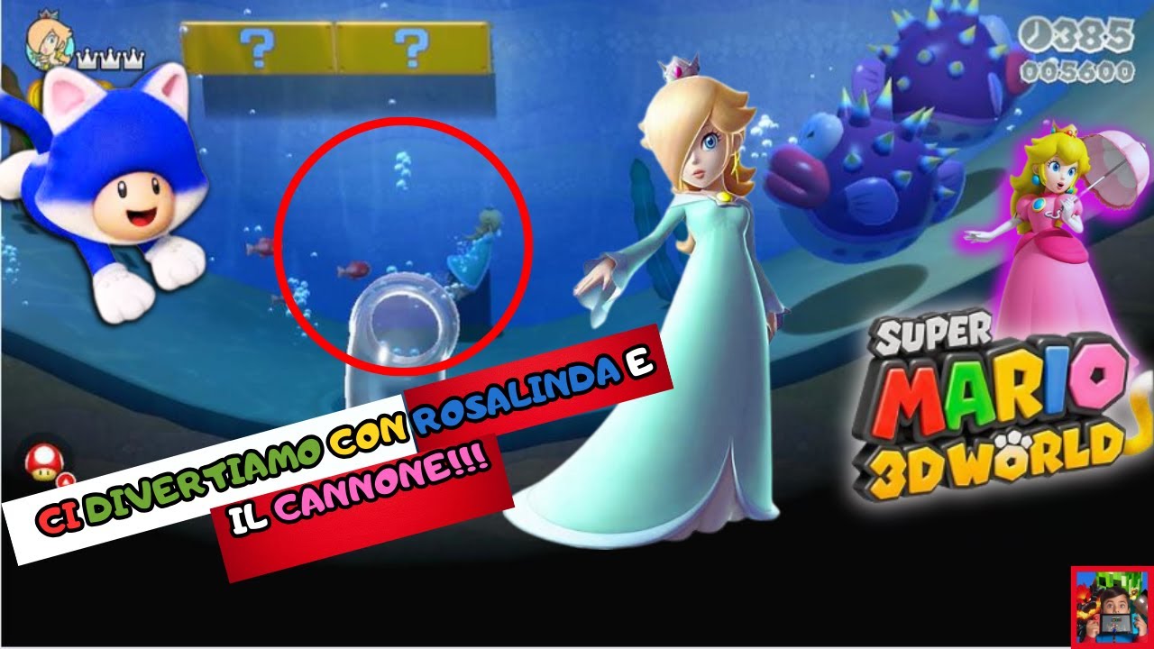 SUPER MARIO 3D WORLD GAME PLAY Mondo 3 livello 4 5 e 6 CON PEACH, ROSALINDA E TOAD GATTO!