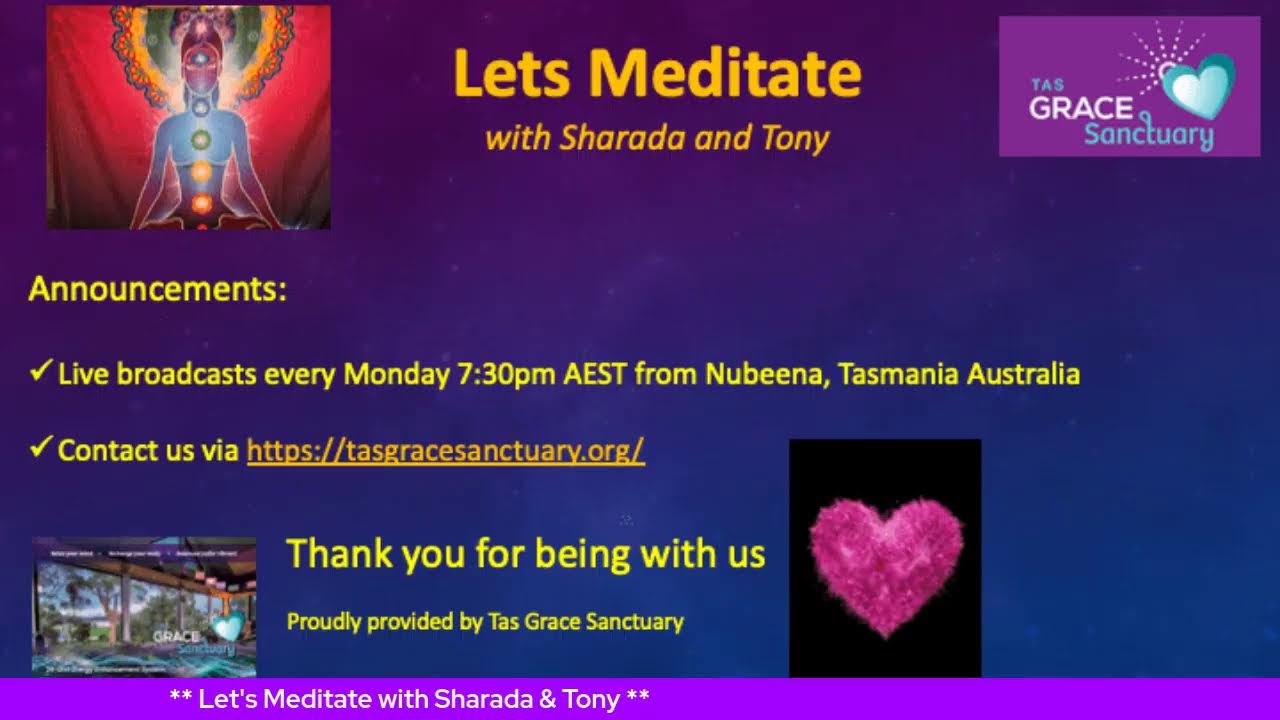 Lets Meditate with Sharada and Tony