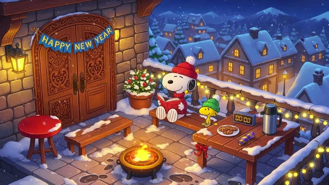 Midnight Books & Winter Breeze | Smopy on the Balcony, New Year Countdown & Chill Beats