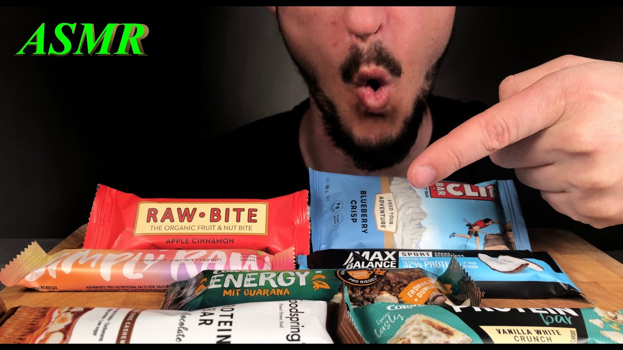 ASMR High Protein Bars  | Eating Sounds | No Talking |