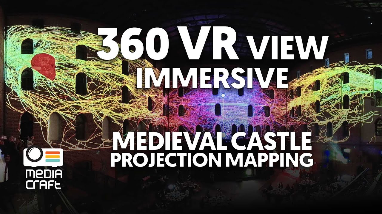 Immersive 360&deg; Projection Mapping at the Historic Gniew Castle Poland VR Experience by MediaCraft.pl