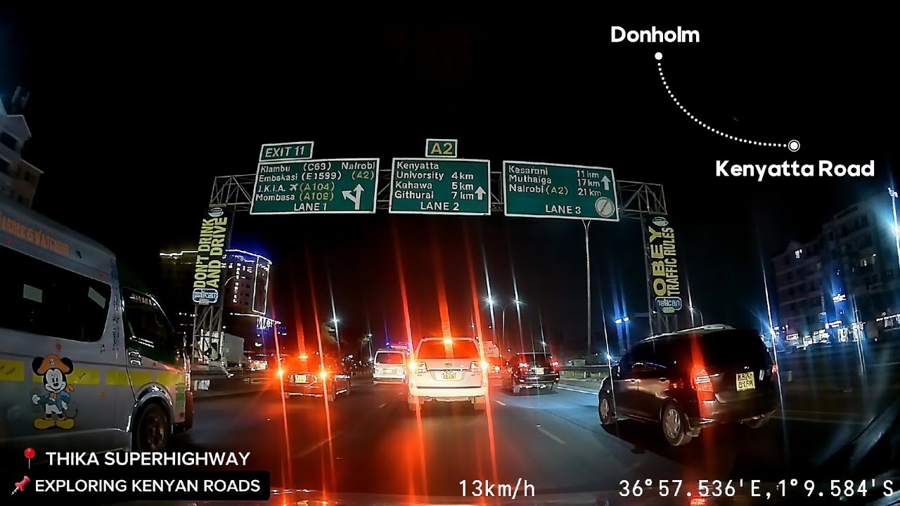 Kenyatta Road to Donholm drive || Exploring Kenyan Roads || Thika Superhighway - Outer Ring Road 