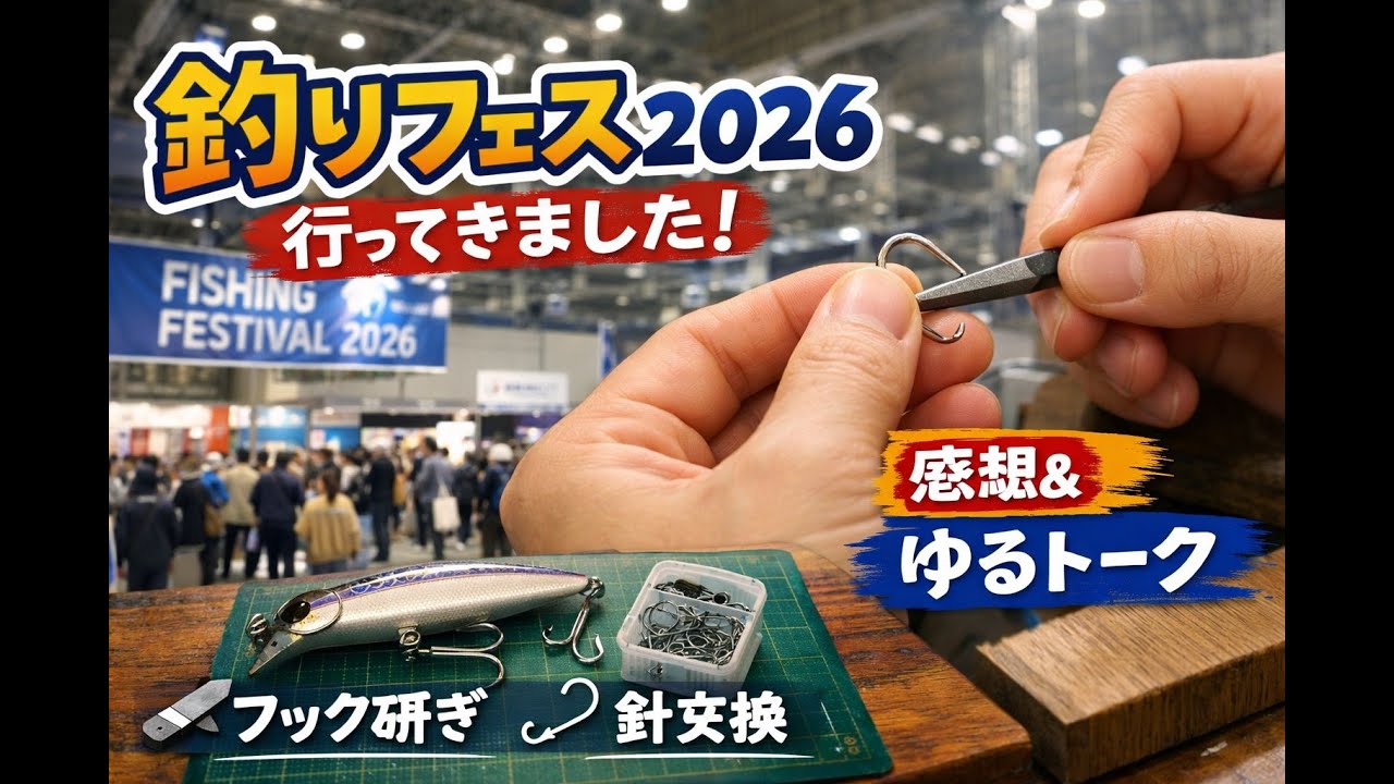 釣りフェス2026の余韻｜フックを研ぎながら、ゆるく語ります