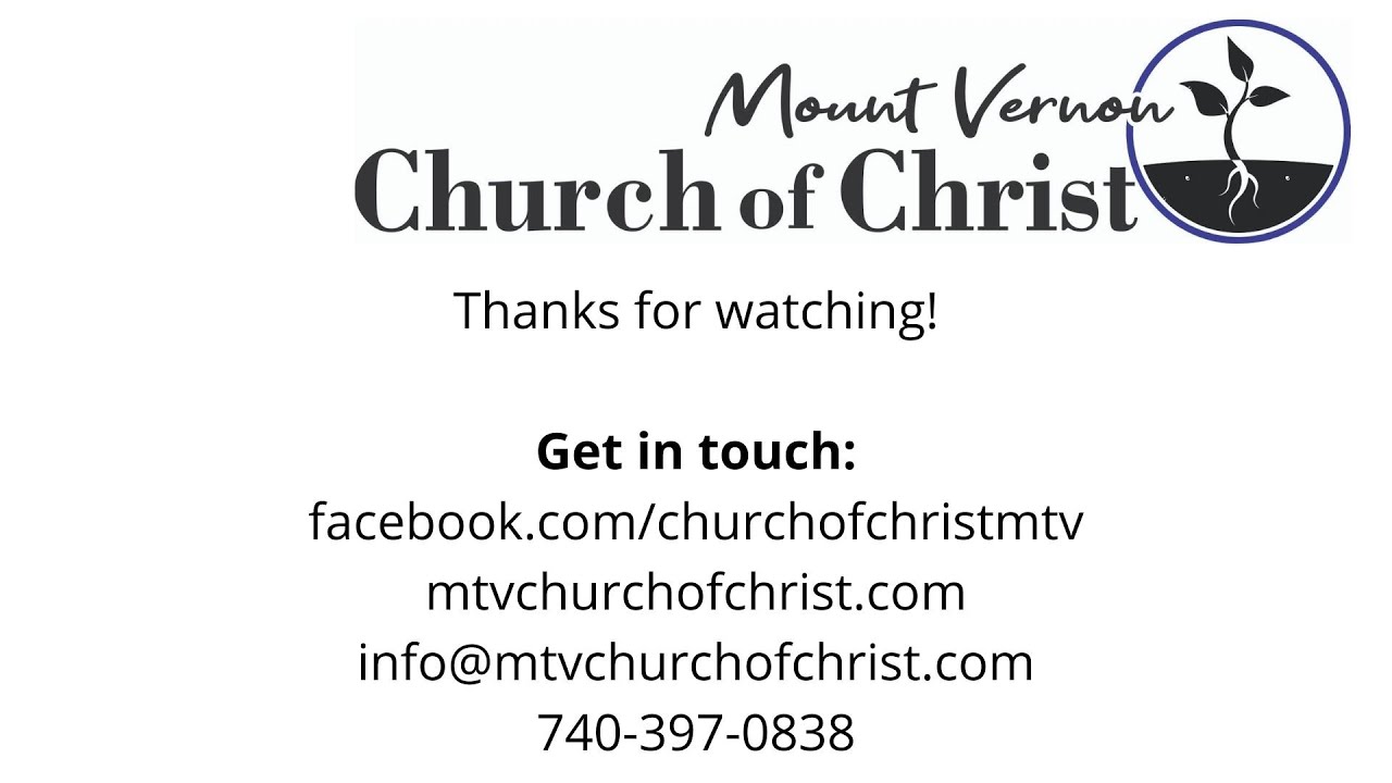 Wednesday Evening Bible Study 8-25-21