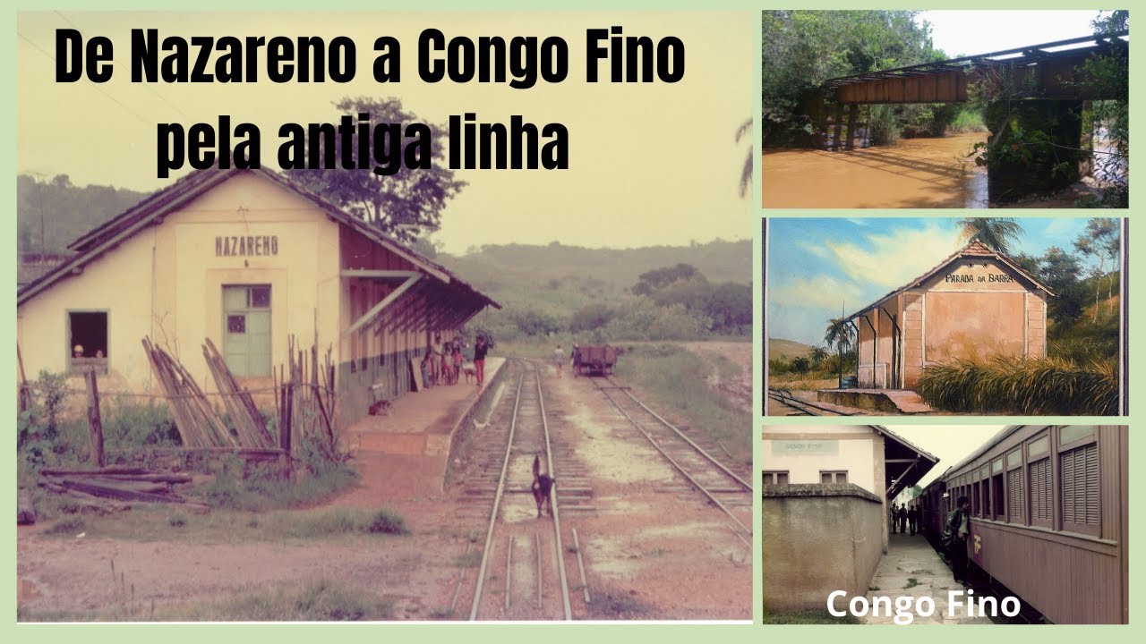 Nazareno a Congo Fino pela antiga linha EFOM | RMV VFCO RFFSA-SR2