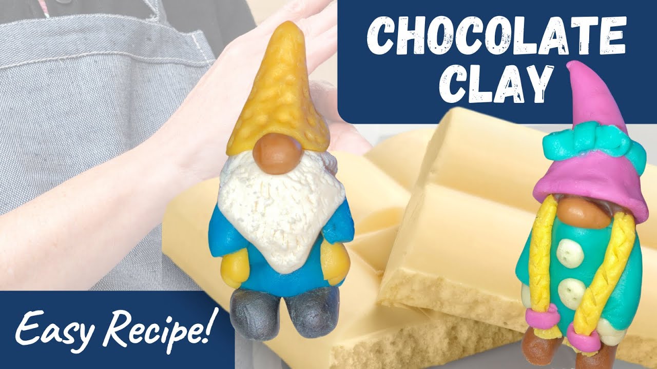 Easy Edible Chocolate Clay Recipe Tutorial #Chocolate #ValentineGiftIdea #ChocolateCraft