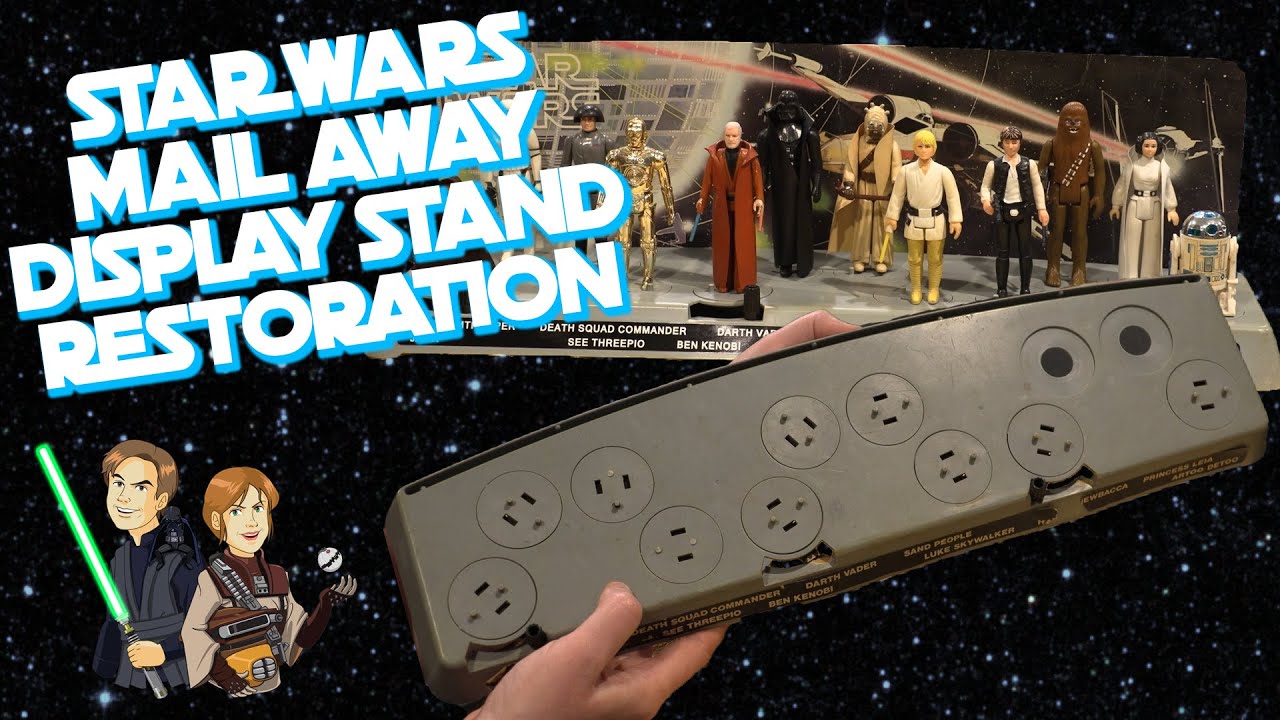 Star Wars Vintage Mail Away Display Stand Restoration - Kenner 1978