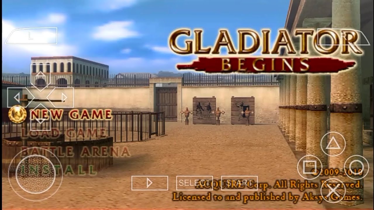 Gladiator Begins PSP Game For PPSSPP Emulator On Android Mobile Mobile Device | Gameplay