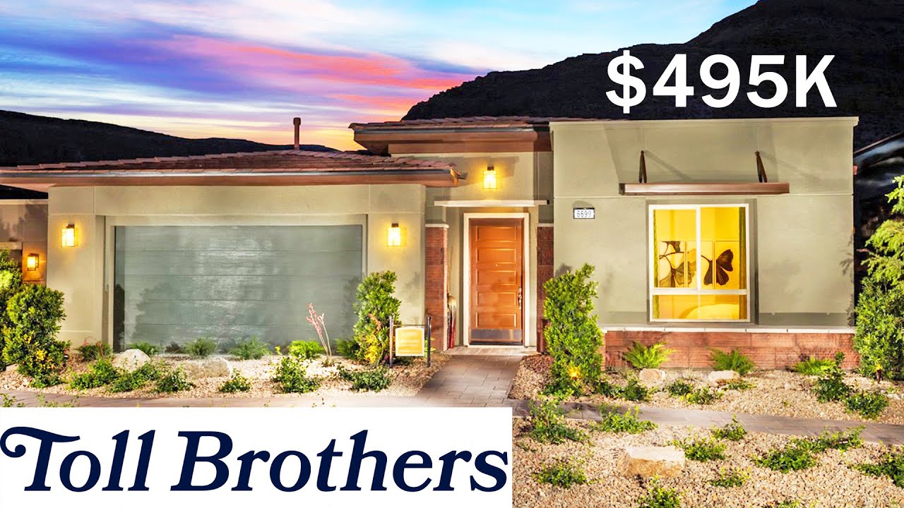 Charming Toll Brothers $495K+ New Home 1665 sq.ft. Single Story Delamar Plan | Summerlin Las Vegas